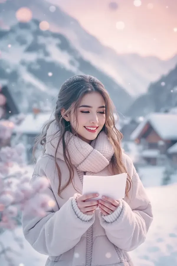 美女自拍 情书